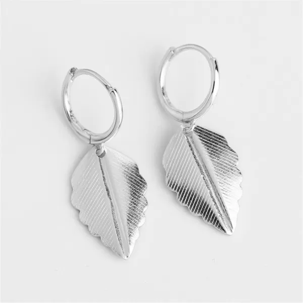Cute Leaf Dangle Small Hoop Earrings for Women Girls 925 Sterling Silver Hypoallergenic Charms Drop Huggie Hoops Cartilage Cuff Wrap Clip Fashion Minimalist Lightweight Jewelry Gifts Mom SisterCute Leaf Dangle Small Hoop Earrings for Women Girls 925 Sterling Silver Hypoallergenic Charms Drop Huggie Hoops Cartilage Cuff Wrap Clip Fashion Minimalist Lightweight Jewelry Gifts Mom Sister