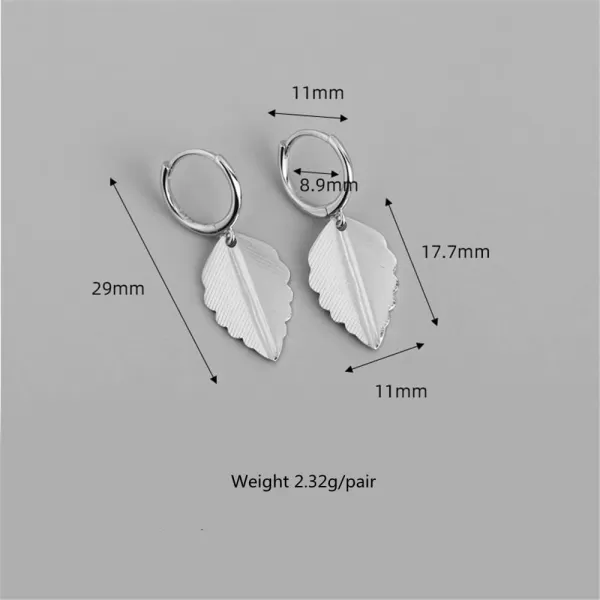 Cute Leaf Dangle Small Hoop Earrings for Women Girls 925 Sterling Silver Hypoallergenic Charms Drop Huggie Hoops Cartilage Cuff Wrap Clip Fashion Minimalist Lightweight Jewelry Gifts Mom SisterCute Leaf Dangle Small Hoop Earrings for Women Girls 925 Sterling Silver Hypoallergenic Charms Drop Huggie Hoops Cartilage Cuff Wrap Clip Fashion Minimalist Lightweight Jewelry Gifts Mom Sister