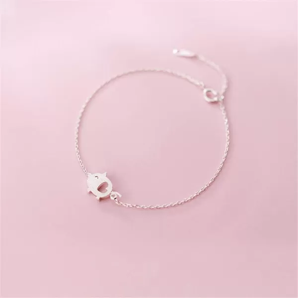 Cute Pig Bracelet for Women Girls Sterling Silver Delicate Matte Porket Hollow Love Heart Charm Link Bracelets Anklets for Pet Lover Animal Keepsake Jewelry Birthday Christmas Gifts for Daughter Niece 8 inchCute Pig Bracelet for Women Girls Sterling Silver Delicate Matte Porket Hollow Love Heart Charm Link Bracelets Anklets for Pet Lover Animal Keepsake Jewelry Birthday Christmas Gifts for Daughter Niece 8 inch
