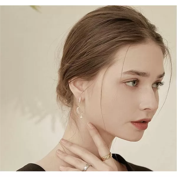 Cute Unicorn Crescent Moon Drop Dangle Small Hoop Earrings for Women Teen Girls Hypoallergenic Asymmetrical CZ Crystal Cartilage Huggie Hoops Jewelry Delicate Birthday Gifts for DaughterCute Unicorn Crescent Moon Drop Dangle Small Hoop Earrings for Women Teen Girls Hypoallergenic Asymmetrical CZ Crystal Cartilage Huggie Hoops Jewelry Delicate Birthday Gifts for Daughter