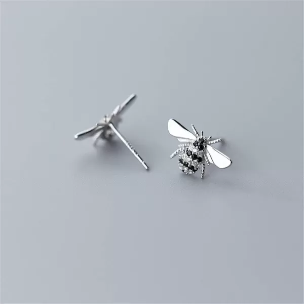 Dainty CZ Bee Earrings Stud for Women Girls 925 Sterling Silver Tiny Cute Cubic Zirconia Bumble Honey Queen Bee Mini Insect Animal Tragus Post Pin Earring Hypoallergenic Piercing Ear Jewelry GiftDainty CZ Bee Earrings Stud for Women Girls 925 Sterling Silver Tiny Cute Cubic Zirconia Bumble Honey Queen Bee Mini Insect Animal Tragus Post Pin Earring Hypoallergenic Piercing Ear Jewelry Gift