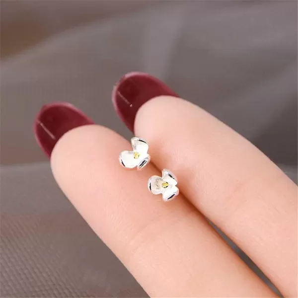 Dainty Clover Flower Stud Earrings for Women Girls 925 Sterling Silver Hypoallergenic Cute Small Floral Leaf Statement Cartilage Tragus Post Pin Fashion Minimalist Birthday Wedding Jewelry GiftsDainty Clover Flower Stud Earrings for Women Girls 925 Sterling Silver Hypoallergenic Cute Small Floral Leaf Statement Cartilage Tragus Post Pin Fashion Minimalist Birthday Wedding Jewelry Gifts
