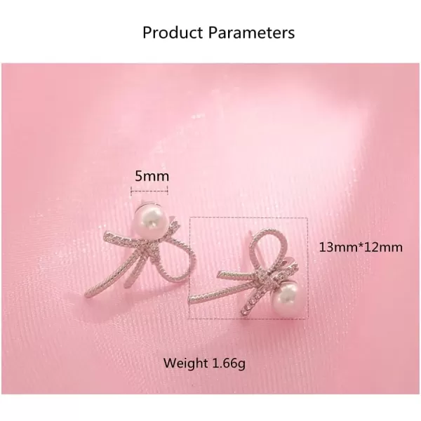 Dainty Crystal Pearl Earrings 925 Sterling Silver CZ Twisted Studs Earring for Women Girls Hypoallergenic Imitation 5mm Pearls Diamond Love Knot Cartilage Tragus Post Hypoallergenic Piercing Jewelry GiftDainty Crystal Pearl Earrings 925 Sterling Silver CZ Twisted Studs Earring for Women Girls Hypoallergenic Imitation 5mm Pearls Diamond Love Knot Cartilage Tragus Post Hypoallergenic Piercing Jewelry Gift
