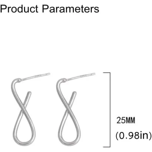 Dainty Infinity Earrings for Women Girls 925 Sterling Silver Hypoallergenic Minimalist Figure 8 Dangle Piercing Ear Studs Fashion Birthday Wedding Mothers Day Jewelry Gifts for HerDainty Infinity Earrings for Women Girls 925 Sterling Silver Hypoallergenic Minimalist Figure 8 Dangle Piercing Ear Studs Fashion Birthday Wedding Mothers Day Jewelry Gifts for Her
