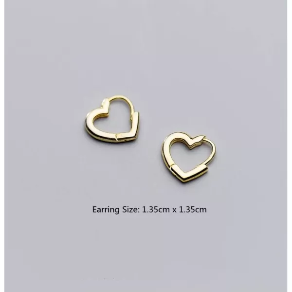 Dainty Love Heart Shaped Small Hoop Sleeper Earrings for Women Girls S925 Sterling Silver 14K Daith Heart Cartilage Tragus Cute Minimalist Hoops Jewelry Mothers Day Gift Best Friend Gold PlatedDainty Love Heart Shaped Small Hoop Sleeper Earrings for Women Girls S925 Sterling Silver 14K Daith Heart Cartilage Tragus Cute Minimalist Hoops Jewelry Mothers Day Gift Best Friend Gold Plated