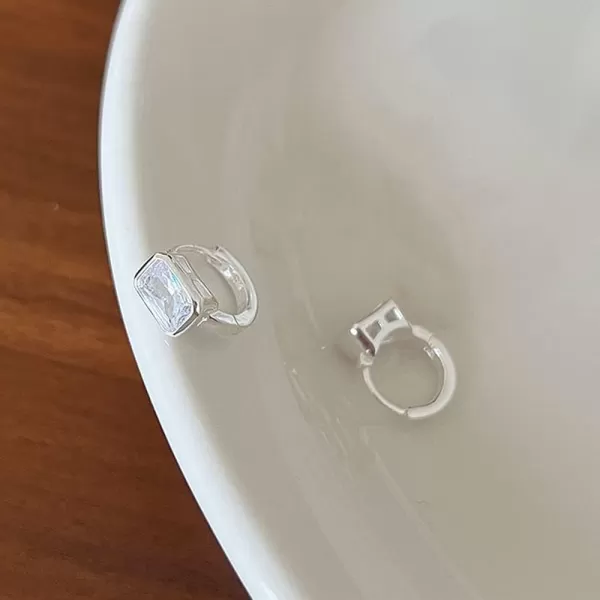 Dainty Rectangle CZ Small Hoop 925 Sterling Silver Earrings for Women Girls Hypoallergenic Bezel Cubic Zirconia Cute Huggie Hoops Cartilage Earring Fashion Minimalist Wedding Engagement Jewelry GiftsDainty Rectangle CZ Small Hoop 925 Sterling Silver Earrings for Women Girls Hypoallergenic Bezel Cubic Zirconia Cute Huggie Hoops Cartilage Earring Fashion Minimalist Wedding Engagement Jewelry Gifts