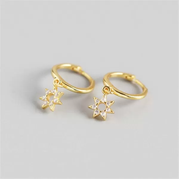 Dainty Star Dangle Hoop Earrings for Women Girls Sterling Silver with Charms Cubic Zirconia Hollow Stars Cute Huggie Sleep Hoops Cartilage Cuff Stud Nickel Free Jewelry BFF Gifts Gold PlatedDainty Star Dangle Hoop Earrings for Women Girls Sterling Silver with Charms Cubic Zirconia Hollow Stars Cute Huggie Sleep Hoops Cartilage Cuff Stud Nickel Free Jewelry BFF Gifts Gold Plated