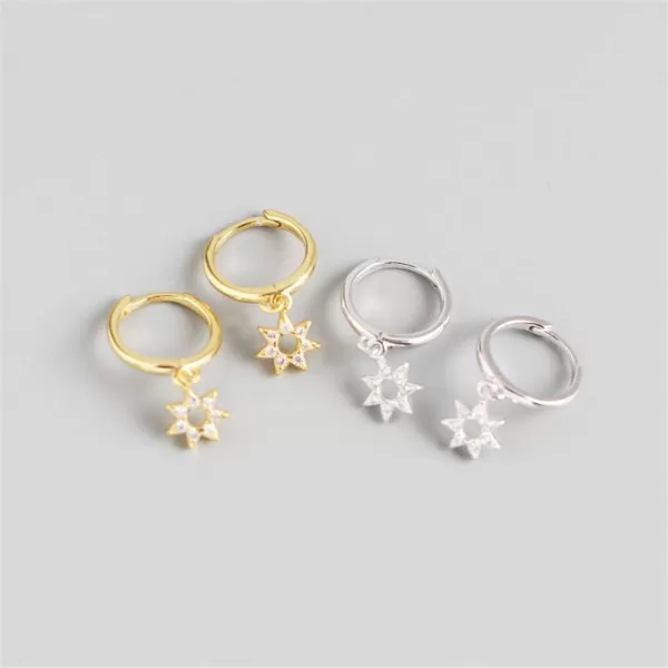 Dainty Star Dangle Hoop Earrings for Women Girls Sterling Silver with Charms Cubic Zirconia Hollow Stars Cute Huggie Sleep Hoops Cartilage Cuff Stud Nickel Free Jewelry BFF Gifts Gold PlatedDainty Star Dangle Hoop Earrings for Women Girls Sterling Silver with Charms Cubic Zirconia Hollow Stars Cute Huggie Sleep Hoops Cartilage Cuff Stud Nickel Free Jewelry BFF Gifts Gold Plated