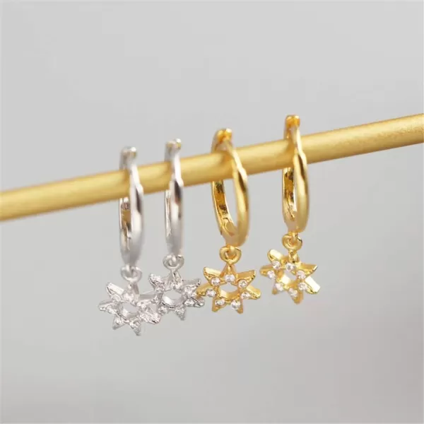 Dainty Star Dangle Hoop Earrings for Women Girls Sterling Silver with Charms Cubic Zirconia Hollow Stars Cute Huggie Sleep Hoops Cartilage Cuff Stud Nickel Free Jewelry BFF Gifts Gold PlatedDainty Star Dangle Hoop Earrings for Women Girls Sterling Silver with Charms Cubic Zirconia Hollow Stars Cute Huggie Sleep Hoops Cartilage Cuff Stud Nickel Free Jewelry BFF Gifts Gold Plated