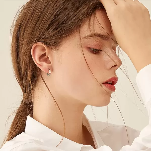 Double Love Heart Cubic Zirconia Sleeper Small Hoop Earrings for Women Teen Girls Sterling Silver Cartilage Tiny Cute Huggie Hoops Hypoallergenic for Sensitive Ear Red CZDouble Love Heart Cubic Zirconia Sleeper Small Hoop Earrings for Women Teen Girls Sterling Silver Cartilage Tiny Cute Huggie Hoops Hypoallergenic for Sensitive Ear Red CZ