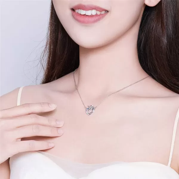 Dtja Delicate Unicorn Crystal Love Heart Pendant Necklace for Women Teen Girls 925 Sterling Silver Rainbow Colorful Rhinestone Cute Choker Adjustable Rolo Chain 18 Inches Hypoallergenic Birthday GiftDtja Delicate Unicorn Crystal Love Heart Pendant Necklace for Women Teen Girls 925 Sterling Silver Rainbow Colorful Rhinestone Cute Choker Adjustable Rolo Chain 18 Inches Hypoallergenic Birthday Gift