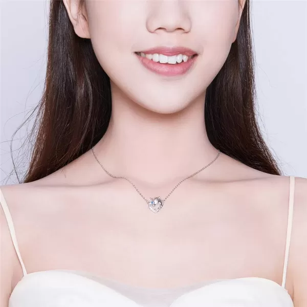 Dtja Delicate Unicorn Crystal Love Heart Pendant Necklace for Women Teen Girls 925 Sterling Silver Rainbow Colorful Rhinestone Cute Choker Adjustable Rolo Chain 18 Inches Hypoallergenic Birthday GiftDtja Delicate Unicorn Crystal Love Heart Pendant Necklace for Women Teen Girls 925 Sterling Silver Rainbow Colorful Rhinestone Cute Choker Adjustable Rolo Chain 18 Inches Hypoallergenic Birthday Gift