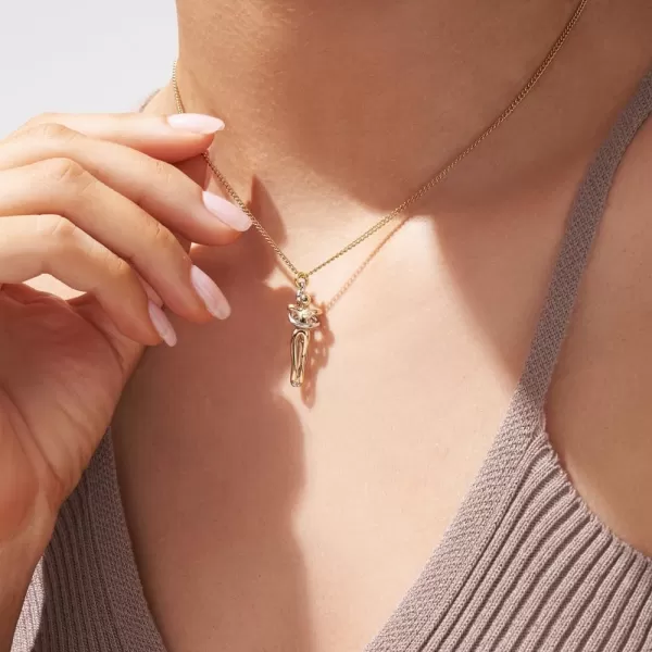 Dtja Love Hug Pendant Necklace for Women Girls TwoToned Affectionate Couple Hug Valentines Day Necklaces Fashion Personalized Statement Jewelry Wedding Birthday Party Gifts for HerSilver Gold