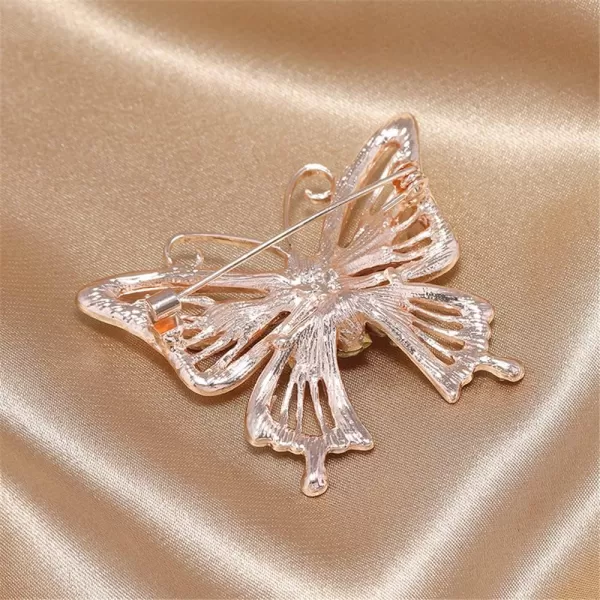 Elegant Rhinestone Butterfly Brooch for Women Girls Rose Gold Plated Colorful CZ Crystal Lapel Pin Dress Accessories Christmas Birthday Valentine Jewelry GiftElegant Rhinestone Butterfly Brooch for Women Girls Rose Gold Plated Colorful CZ Crystal Lapel Pin Dress Accessories Christmas Birthday Valentine Jewelry Gift
