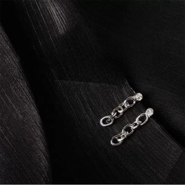 Fashion Chain Crystal Drop Dangle Earrings for Women Girls 925 Sterling Silver Stud Post Hypoallergenic Hip Hop Geometric Tassel Dangling Lightweight Punk Unique Jewelry BFF GiftsFashion Chain Crystal Drop Dangle Earrings for Women Girls 925 Sterling Silver Stud Post Hypoallergenic Hip Hop Geometric Tassel Dangling Lightweight Punk Unique Jewelry BFF Gifts