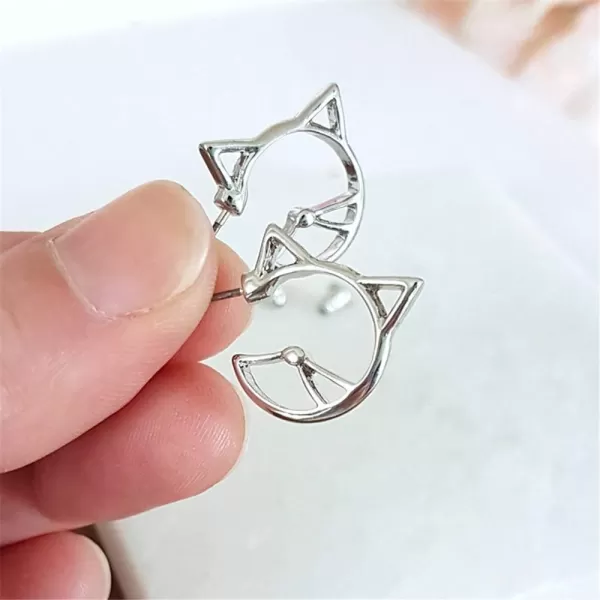 Flat Cat Cute Animal Stud Earrings for Women Girls 925 Sterling Silver Hollow Small Kitten Cartilage Lucky Post Pin Earring NickelFree Sensitive Ear Dainty Jewelry Daughter Pet LoverFlat Cat Cute Animal Stud Earrings for Women Girls 925 Sterling Silver Hollow Small Kitten Cartilage Lucky Post Pin Earring NickelFree Sensitive Ear Dainty Jewelry Daughter Pet Lover