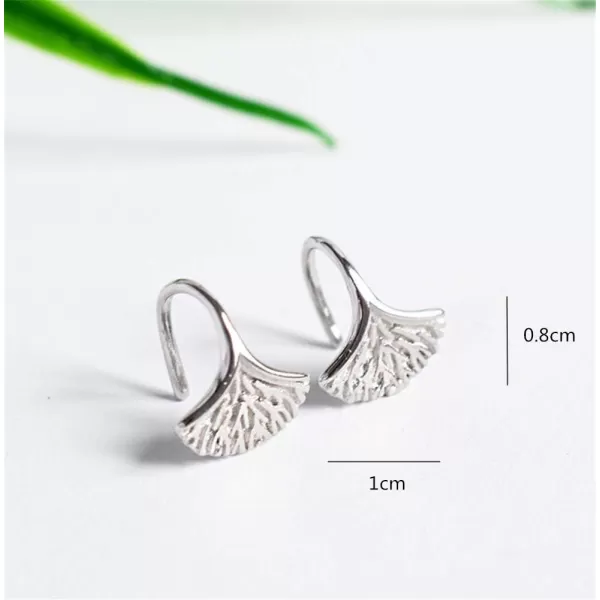 Ginko Leaf Drop Earrings for Women Girls S925 Sterling Silver Pierced Ear Fashion Minimalist Simple Cute Ginkgo Leaf Short Dangle Stud Hook Nickel Free Earring Birthday Christmas Gifts for Best FriendGinko Leaf Drop Earrings for Women Girls S925 Sterling Silver Pierced Ear Fashion Minimalist Simple Cute Ginkgo Leaf Short Dangle Stud Hook Nickel Free Earring Birthday Christmas Gifts for Best Friend