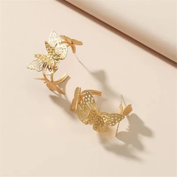 Gold Filigree Butterfly Dangle Earrings for Women Girls Retro Butterflies Huggie Hoops Drop Dangling Stud Earring Nickel Free Y2K Jewelry GiftGold Filigree Butterfly Dangle Earrings for Women Girls Retro Butterflies Huggie Hoops Drop Dangling Stud Earring Nickel Free Y2K Jewelry Gift