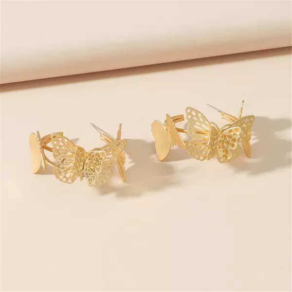 Gold Filigree Butterfly Dangle Earrings for Women Girls Retro Butterflies Huggie Hoops Drop Dangling Stud Earring Nickel Free Y2K Jewelry GiftGold Filigree Butterfly Dangle Earrings for Women Girls Retro Butterflies Huggie Hoops Drop Dangling Stud Earring Nickel Free Y2K Jewelry Gift