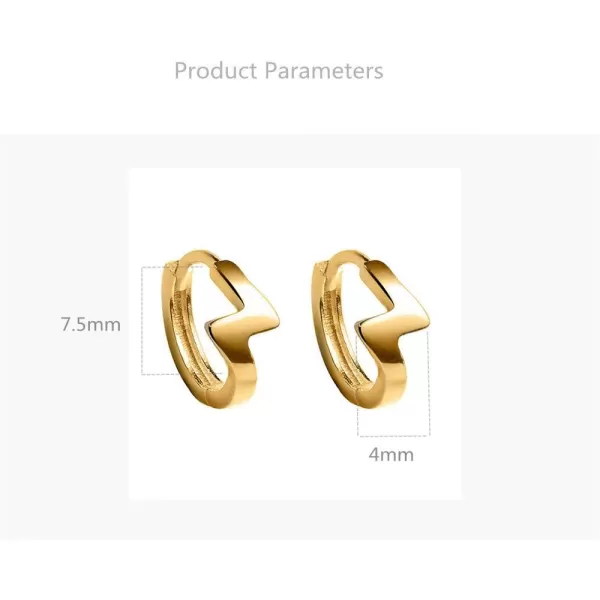 Gold Lightning Bolt Earrings Small Hoop 925 Sterling Silver Earring for Women Girls Tiny Huggie Hoops Cartilage Hypoallergenic Fashion Punk Jewelry 75mmGold Lightning Bolt Earrings Small Hoop 925 Sterling Silver Earring for Women Girls Tiny Huggie Hoops Cartilage Hypoallergenic Fashion Punk Jewelry 75mm