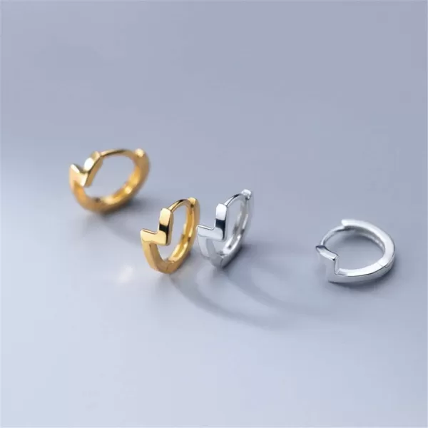 Gold Lightning Bolt Earrings Small Hoop 925 Sterling Silver Earring for Women Girls Tiny Huggie Hoops Cartilage Hypoallergenic Fashion Punk Jewelry 75mmGold Lightning Bolt Earrings Small Hoop 925 Sterling Silver Earring for Women Girls Tiny Huggie Hoops Cartilage Hypoallergenic Fashion Punk Jewelry 75mm