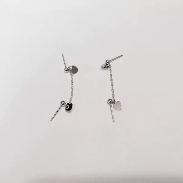 Heart Double Piercing Tassel Chain Dangle Drop Cartilage Ball Bead Stud Earrings for Women Girls 925 Sterling Silver Hypoallergenic Double Love Charms 2 Hole Tragus Climber Fashion Cute Birthday Valentine JewelryHeart Double Piercing Tassel Chain Dangle Drop Cartilage Ball Bead Stud Earrings for Women Girls 925 Sterling Silver Hypoallergenic Double Love Charms 2 Hole Tragus Climber Fashion Cute Birthday Valentine Jewelry