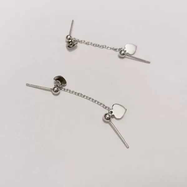 Heart Double Piercing Tassel Chain Dangle Drop Cartilage Ball Bead Stud Earrings for Women Girls 925 Sterling Silver Hypoallergenic Double Love Charms 2 Hole Tragus Climber Fashion Cute Birthday Valentine JewelryHeart Double Piercing Tassel Chain Dangle Drop Cartilage Ball Bead Stud Earrings for Women Girls 925 Sterling Silver Hypoallergenic Double Love Charms 2 Hole Tragus Climber Fashion Cute Birthday Valentine Jewelry