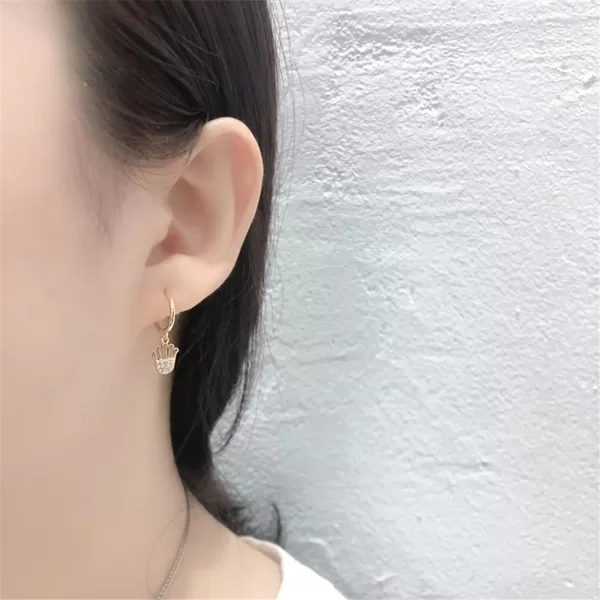 Huggie Small Sleeper Hoop Earrings for Women Girls Sterling Silver Cubic Zirconia with Charms Cute Drop Dangle Cuff Cartilage Helix Stud Dainty Multiple Jewelry CZ Gold CrownHuggie Small Sleeper Hoop Earrings for Women Girls Sterling Silver Cubic Zirconia with Charms Cute Drop Dangle Cuff Cartilage Helix Stud Dainty Multiple Jewelry CZ Gold Crown