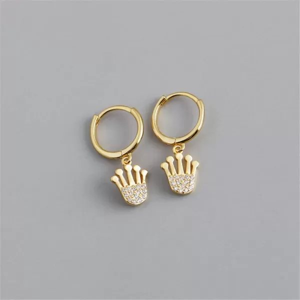 Huggie Small Sleeper Hoop Earrings for Women Girls Sterling Silver Cubic Zirconia with Charms Cute Drop Dangle Cuff Cartilage Helix Stud Dainty Multiple Jewelry CZ Gold CrownHuggie Small Sleeper Hoop Earrings for Women Girls Sterling Silver Cubic Zirconia with Charms Cute Drop Dangle Cuff Cartilage Helix Stud Dainty Multiple Jewelry CZ Gold Crown
