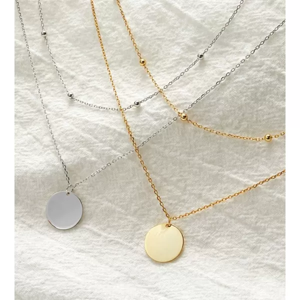 Layered Disc Pendant Choker Necklace for Women Girls 925 Sterling Silver 18K Gold Dainty Full Moon Circle Coin Collar TwoDouble Chain Fashion Y Jewelry Best Gifts Box Birthday Wedding silverLayered Disc Pendant Choker Necklace for Women Girls 925 Sterling Silver 18K Gold Dainty Full Moon Circle Coin Collar TwoDouble Chain Fashion Y Jewelry Best Gifts Box Birthday Wedding silver