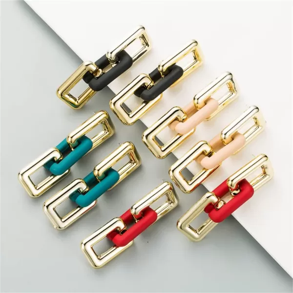 Long Chain Dangle Earrings for Women Girls Gold Plated Minimalist Big Rectangle Link Chains Statement Drop Dangling Hypoallergenic Stud Earring Fashion Hip Hop Y2K Party Jewelry Unique Gifts RedLong Chain Dangle Earrings for Women Girls Gold Plated Minimalist Big Rectangle Link Chains Statement Drop Dangling Hypoallergenic Stud Earring Fashion Hip Hop Y2K Party Jewelry Unique Gifts Red