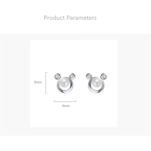 Lovely Pearl Mouse Earrings 925 Sterling Silver for Women Girls Cubic Zirconia Imitation Pearls Animal Small Studs Cartilage Tragus Cute Mice Jewelry Hypoallergenic Dainty Gifts for Daughter NieceLovely Pearl Mouse Earrings 925 Sterling Silver for Women Girls Cubic Zirconia Imitation Pearls Animal Small Studs Cartilage Tragus Cute Mice Jewelry Hypoallergenic Dainty Gifts for Daughter Niece