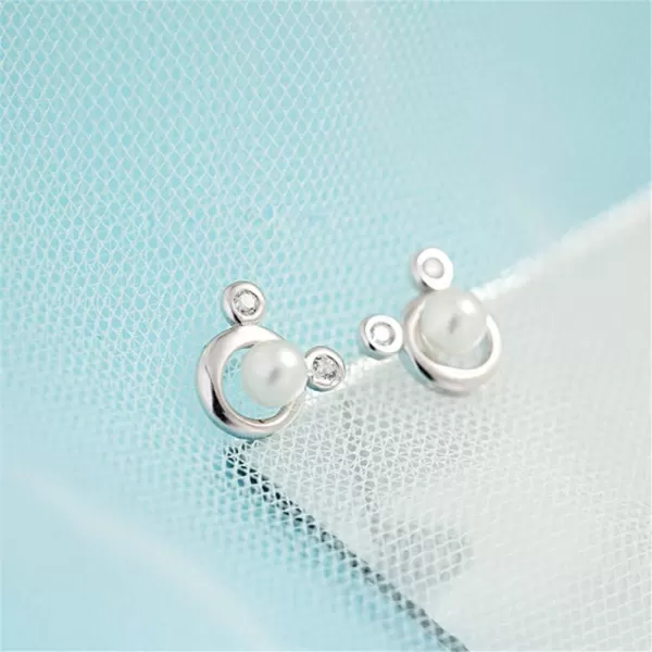 Lovely Pearl Mouse Earrings 925 Sterling Silver for Women Girls Cubic Zirconia Imitation Pearls Animal Small Studs Cartilage Tragus Cute Mice Jewelry Hypoallergenic Dainty Gifts for Daughter NieceLovely Pearl Mouse Earrings 925 Sterling Silver for Women Girls Cubic Zirconia Imitation Pearls Animal Small Studs Cartilage Tragus Cute Mice Jewelry Hypoallergenic Dainty Gifts for Daughter Niece
