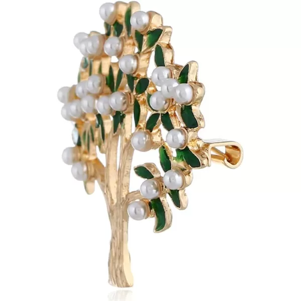Lucky Pearl Tree Brooches for Women Men Girls Gold Tone Fashion Vintage Green Olive Leaf Brooch Pins Bow Tie Necktie Dress Accessories Jewelry Tree of Life Design Lapel Stick Pin for Hat Bag SuitLucky Pearl Tree Brooches for Women Men Girls Gold Tone Fashion Vintage Green Olive Leaf Brooch Pins Bow Tie Necktie Dress Accessories Jewelry Tree of Life Design Lapel Stick Pin for Hat Bag Suit