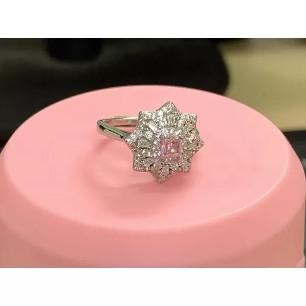 Luxury Princess Cut CZ Wedding Engagement Ring for Women Girls Silver Tone Fashion Pink Diamond Expandable Adjustable Wrap Rings Comfort Fit Dainty Valentine Anniversary Party Jewelry Gift for HerLuxury Princess Cut CZ Wedding Engagement Ring for Women Girls Silver Tone Fashion Pink Diamond Expandable Adjustable Wrap Rings Comfort Fit Dainty Valentine Anniversary Party Jewelry Gift for Her