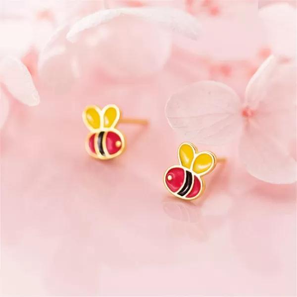 Mini Cute Animal Earrings 925 Sterling Silver Tiny Stud Earring for Teen Girls Hypoallergenic Bee Elephant Dragonfly Giraffe Ladybird Post Jewelry Dainty Gift for Daughter FloreaMini Cute Animal Earrings 925 Sterling Silver Tiny Stud Earring for Teen Girls Hypoallergenic Bee Elephant Dragonfly Giraffe Ladybird Post Jewelry Dainty Gift for Daughter Florea