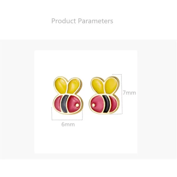 Mini Cute Animal Earrings 925 Sterling Silver Tiny Stud Earring for Teen Girls Hypoallergenic Bee Elephant Dragonfly Giraffe Ladybird Post Jewelry Dainty Gift for Daughter FloreaMini Cute Animal Earrings 925 Sterling Silver Tiny Stud Earring for Teen Girls Hypoallergenic Bee Elephant Dragonfly Giraffe Ladybird Post Jewelry Dainty Gift for Daughter Florea