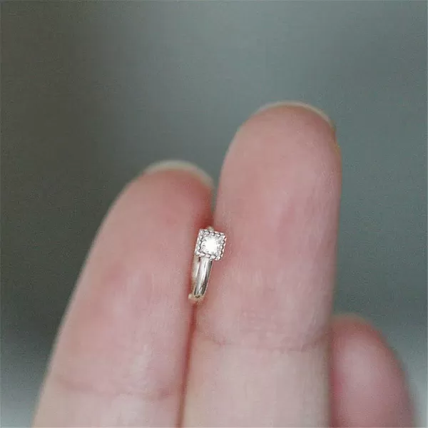Mini Princess Round Cut CZ Small Hoop Cartilage Earrings for Women Teen Girls S925 Sterling Silver Tiny Square Crystal Diamond Hypoallergenic Dainty Sleeper Hoops Jewelry Gifts for Petite Ear 7mmMini Princess Round Cut CZ Small Hoop Cartilage Earrings for Women Teen Girls S925 Sterling Silver Tiny Square Crystal Diamond Hypoallergenic Dainty Sleeper Hoops Jewelry Gifts for Petite Ear 7mm