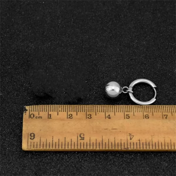 Minimalist 10mm Ball Dangle Small Hoop Earrings for Women Girls Men Stainless Steel with Charms Geometric Polished Round Circle Bead Dropping Huggie Hoops Cartilage Hypoallergenic Fashion Punk JewelryMinimalist 10mm Ball Dangle Small Hoop Earrings for Women Girls Men Stainless Steel with Charms Geometric Polished Round Circle Bead Dropping Huggie Hoops Cartilage Hypoallergenic Fashion Punk Jewelry