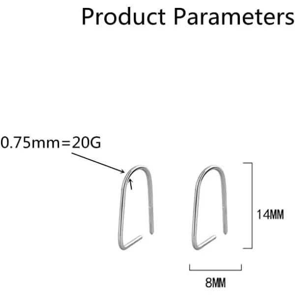 Minimalist 20G Cartlidge Piercing Small Hoop Earrings for Women Girls S925 Sterling Silver Hypoallergenic Geometric Threader Line Bar Safety Pin Upside Down Cartilage Cuff Wrap Fashion Simple JewelryMinimalist 20G Cartlidge Piercing Small Hoop Earrings for Women Girls S925 Sterling Silver Hypoallergenic Geometric Threader Line Bar Safety Pin Upside Down Cartilage Cuff Wrap Fashion Simple Jewelry