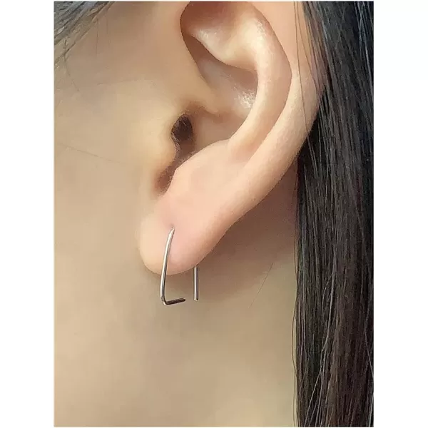 Minimalist 20G Cartlidge Piercing Small Hoop Earrings for Women Girls S925 Sterling Silver Hypoallergenic Geometric Threader Line Bar Safety Pin Upside Down Cartilage Cuff Wrap Fashion Simple JewelryMinimalist 20G Cartlidge Piercing Small Hoop Earrings for Women Girls S925 Sterling Silver Hypoallergenic Geometric Threader Line Bar Safety Pin Upside Down Cartilage Cuff Wrap Fashion Simple Jewelry