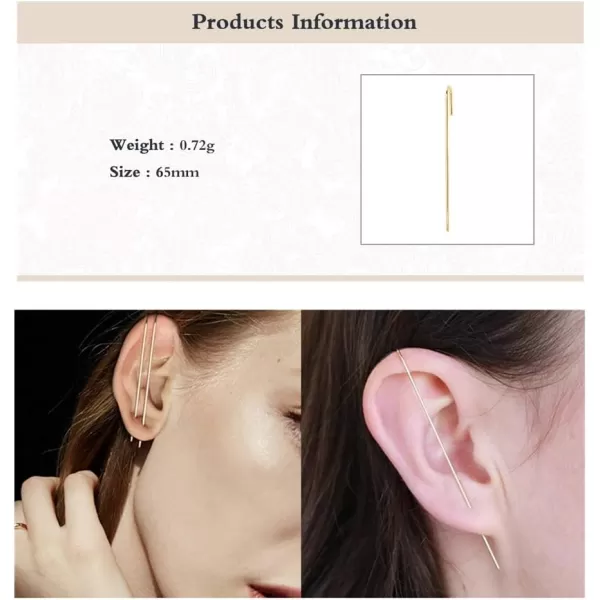 Minimalist Ear Wrap Sterling Silver Crawler Hook Stud Earrings for Women Girls Men Cubic Zirconia Hypoallergenic Piercing Ear Cuffs Climber Unique Fashion Personalized Punk Earring 1 PC of SilverMinimalist Ear Wrap Sterling Silver Crawler Hook Stud Earrings for Women Girls Men Cubic Zirconia Hypoallergenic Piercing Ear Cuffs Climber Unique Fashion Personalized Punk Earring 1 PC of Silver