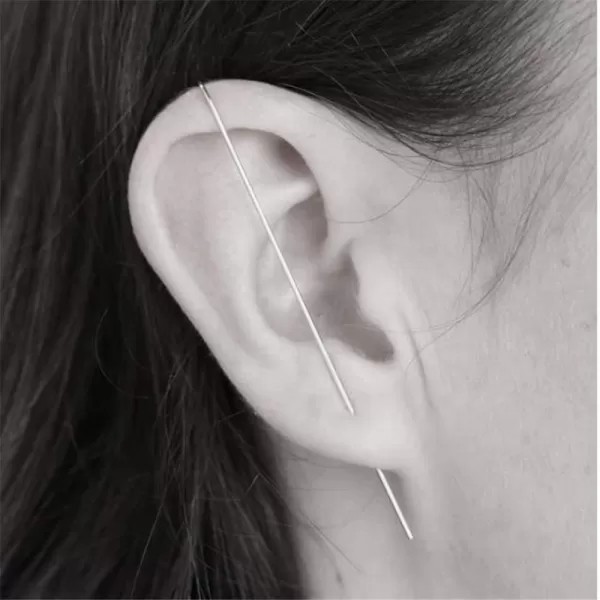 Minimalist Ear Wrap Sterling Silver Crawler Hook Stud Earrings for Women Girls Men Cubic Zirconia Hypoallergenic Piercing Ear Cuffs Climber Unique Fashion Personalized Punk Earring 1 PC of SilverMinimalist Ear Wrap Sterling Silver Crawler Hook Stud Earrings for Women Girls Men Cubic Zirconia Hypoallergenic Piercing Ear Cuffs Climber Unique Fashion Personalized Punk Earring 1 PC of Silver