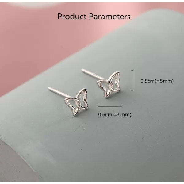Minimalist Infinity Butterfly Earrings for Women Girls 925 Sterling Silver Hypoallergenic Small Cute Stud Cartilage Tragus Post Nickel Free Simple Animal 20G Ear Piercing JewelryMinimalist Infinity Butterfly Earrings for Women Girls 925 Sterling Silver Hypoallergenic Small Cute Stud Cartilage Tragus Post Nickel Free Simple Animal 20G Ear Piercing Jewelry