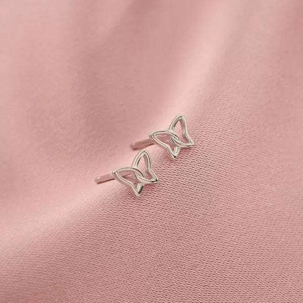 Minimalist Infinity Butterfly Earrings for Women Girls 925 Sterling Silver Hypoallergenic Small Cute Stud Cartilage Tragus Post Nickel Free Simple Animal 20G Ear Piercing JewelryMinimalist Infinity Butterfly Earrings for Women Girls 925 Sterling Silver Hypoallergenic Small Cute Stud Cartilage Tragus Post Nickel Free Simple Animal 20G Ear Piercing Jewelry