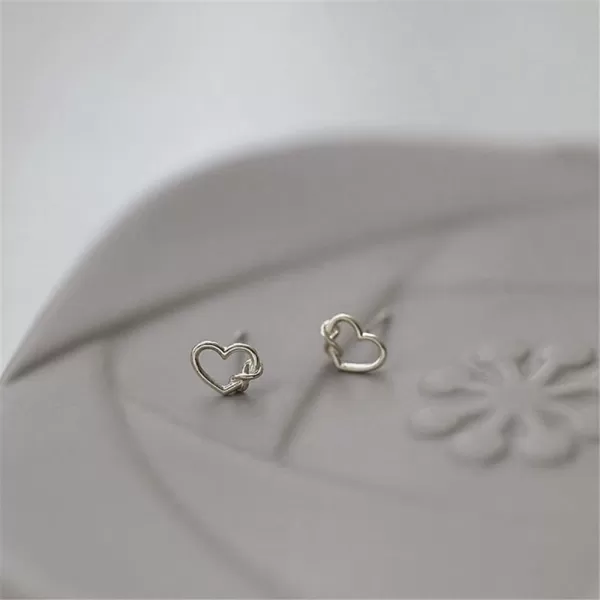 Minimalist Infinity Heart Sterling Silver Earrings for Women Girls Cute Hollow Love Hearted Stud Tiny Small Cartilage Tragus Post Pin Hypoallergenic Pierced Ear Jewelry Gifts Birthday HolidayMinimalist Infinity Heart Sterling Silver Earrings for Women Girls Cute Hollow Love Hearted Stud Tiny Small Cartilage Tragus Post Pin Hypoallergenic Pierced Ear Jewelry Gifts Birthday Holiday