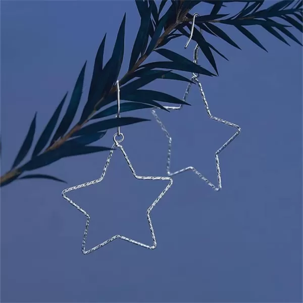 Minimalist Star Dangle Earrings for Women Girls 925 Sterling Silver Hypoallergenic Hollow Charms Drop Dangling Hook Stud Fashion Lightweight Birthday Christmas Party Jewelry GiftsMinimalist Star Dangle Earrings for Women Girls 925 Sterling Silver Hypoallergenic Hollow Charms Drop Dangling Hook Stud Fashion Lightweight Birthday Christmas Party Jewelry Gifts