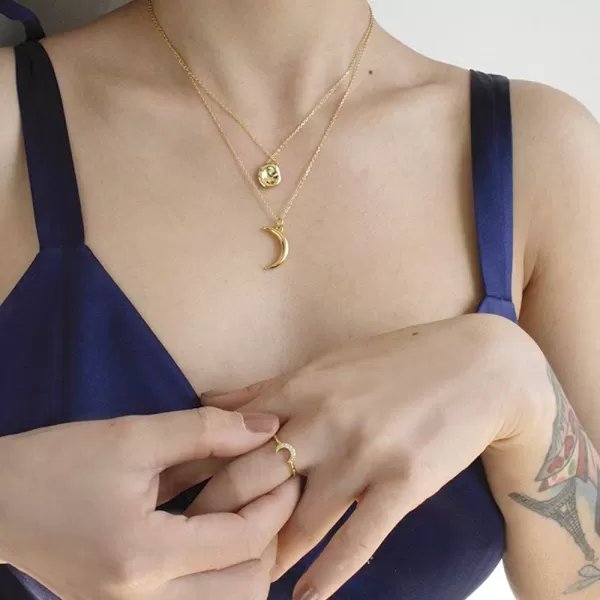 Moon Pendant Necklace Choker for Women Teen Girls Men 925 Sterling Silver 14K Gold Plated Dainty Minimalist Crescent Half Sun Sailor Moon Adjustable Chain Y Collar Necklace Jewelry Gifts Best FriendMoon Pendant Necklace Choker for Women Teen Girls Men 925 Sterling Silver 14K Gold Plated Dainty Minimalist Crescent Half Sun Sailor Moon Adjustable Chain Y Collar Necklace Jewelry Gifts Best Friend