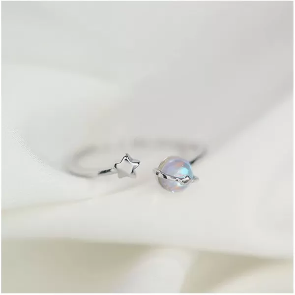 Moonstone Planet Star Ring 925 Sterling Silver for Women Girls Teens Celestial Saturn Adjustable Open Wrap Finger Rings Comfort Fit Cute Dainty Birthday Christmas Jewelry Gift for Daughter SisterMoonstone Planet Star Ring 925 Sterling Silver for Women Girls Teens Celestial Saturn Adjustable Open Wrap Finger Rings Comfort Fit Cute Dainty Birthday Christmas Jewelry Gift for Daughter Sister