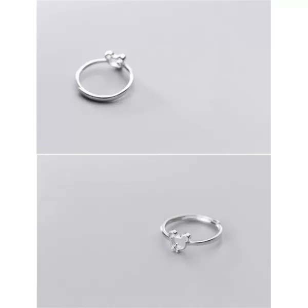 Mouse 925 Sterling Silver Ring for Women Girls Cute CZ Mice Animal Expandable Open Finger Rings Adjustable Fashion Jewelry Christmas Birthday Dainty BFF Gift for Daughter NieceMouse 925 Sterling Silver Ring for Women Girls Cute CZ Mice Animal Expandable Open Finger Rings Adjustable Fashion Jewelry Christmas Birthday Dainty BFF Gift for Daughter Niece